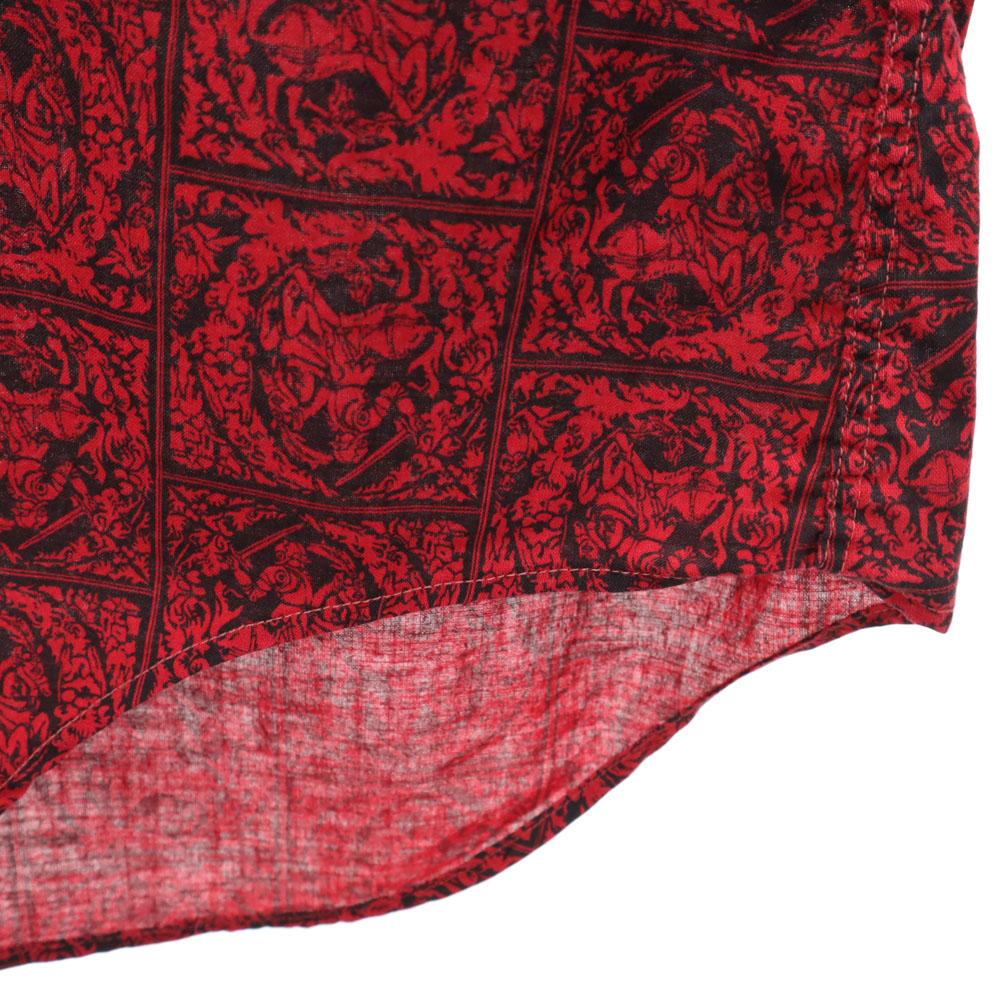 Overall Handle Long Sleeve Button Down Shirt M Red Men's Used