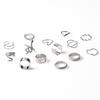 Butterfly Ring Fashion Personality Animal Snake Hollow Love Moon Cross 14-Piece Ring Female