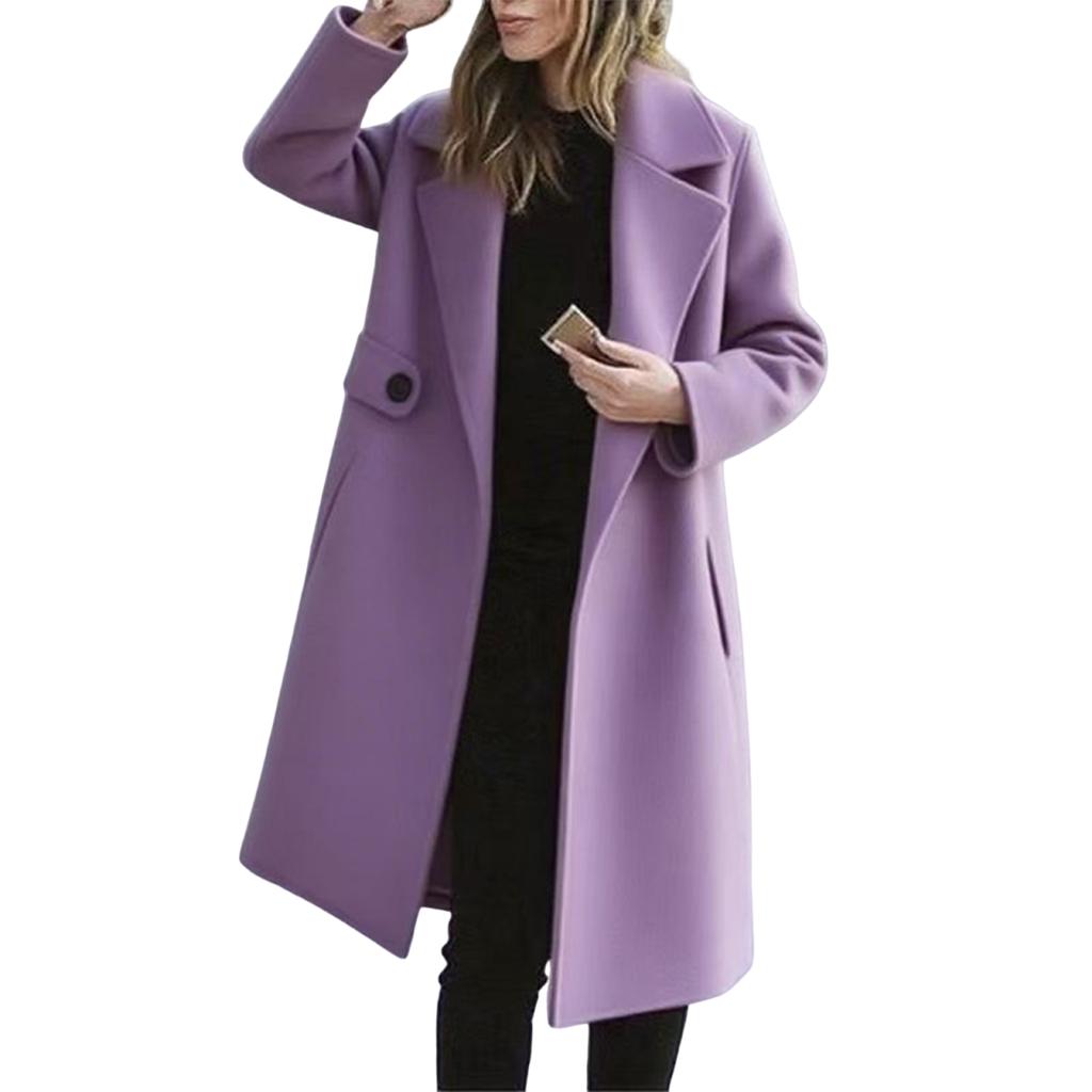 Women's Fashion Casual Solid-color Long-sleeved Cardigan Jacket