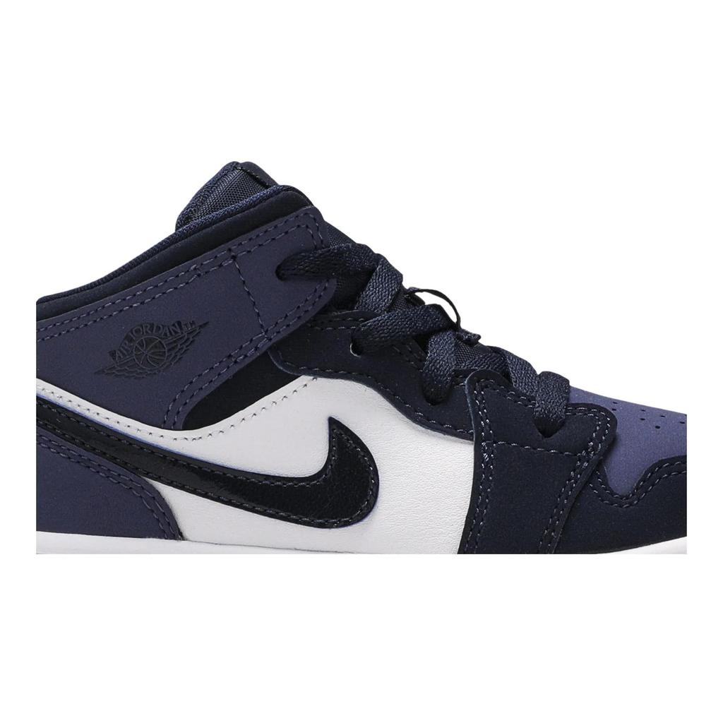 Air Jordan 1 Mid Toddler 'Obsidian Sanded Purple' (Unisex) Obsidian / Sanded Purple / White / Obsidian Toddler Shoes 640735 445