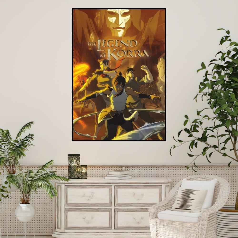 Cartoon A-Avatar Die L-Legende von K-Korra Poster Drucke Wandmalerei Schlafzimmer Wohnzimmer Dekoration Büro Zuhause 21x30cm No Framed