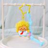 Plush Keychain With Curly Hair And Small Crying Face For Kids And Collectors