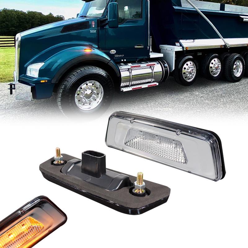 Para Kenworth T680 T700 T880 Peterbilt 567 Clear Wheel Fender