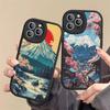 Fuji Mountain Osaka City Landscape Phone Case Hard Leather For IPhone 16 15 14 13 12 Mini 11 14 Pro Max Xs X Xr 7 8 Plus Fundas