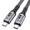 USB5.0 Type C To Type C Cable Delivers 16K60Hz Screen Mirroring 80Gbps Fast Data Transfer 240W Rapid Charging Wire