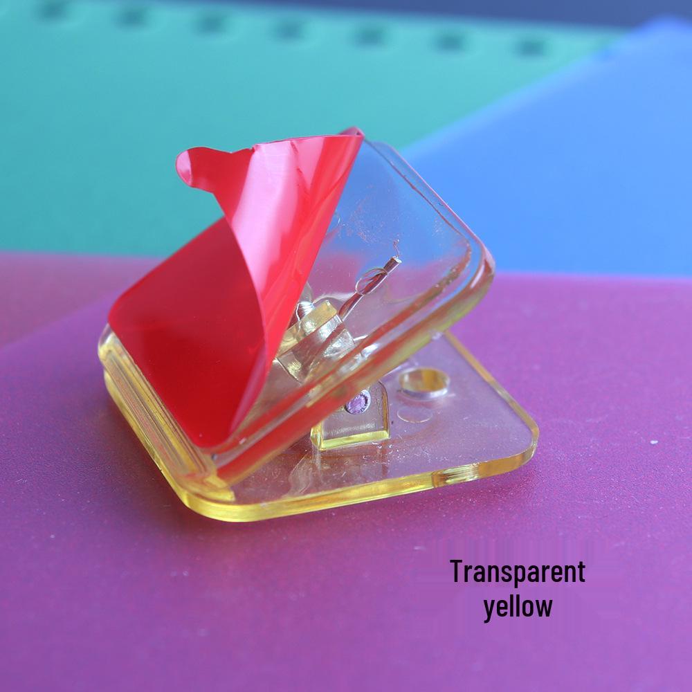 

Transparent Plastic Clip - Versatile Invoice and Test Paper Holder, Cute Sticky Note Organizer
