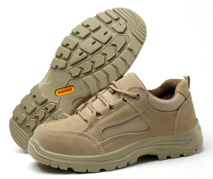 

Oulylan Labor Footwear Anti Puncture Steel Toe Safety Boots Wear Resistant Work Protective Shoes Male Summer Breathable For Men 45