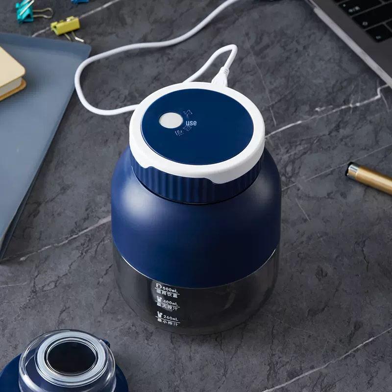 Wireless Portable Juicer: Rechargeable Mini Electric Fruit Juicer with Ice Crushing Capability