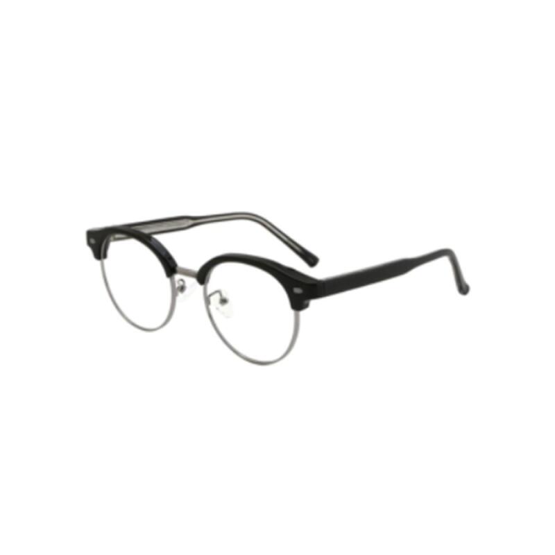 Men s round-rimmed glasses for women G1492_Crystal-Silver
