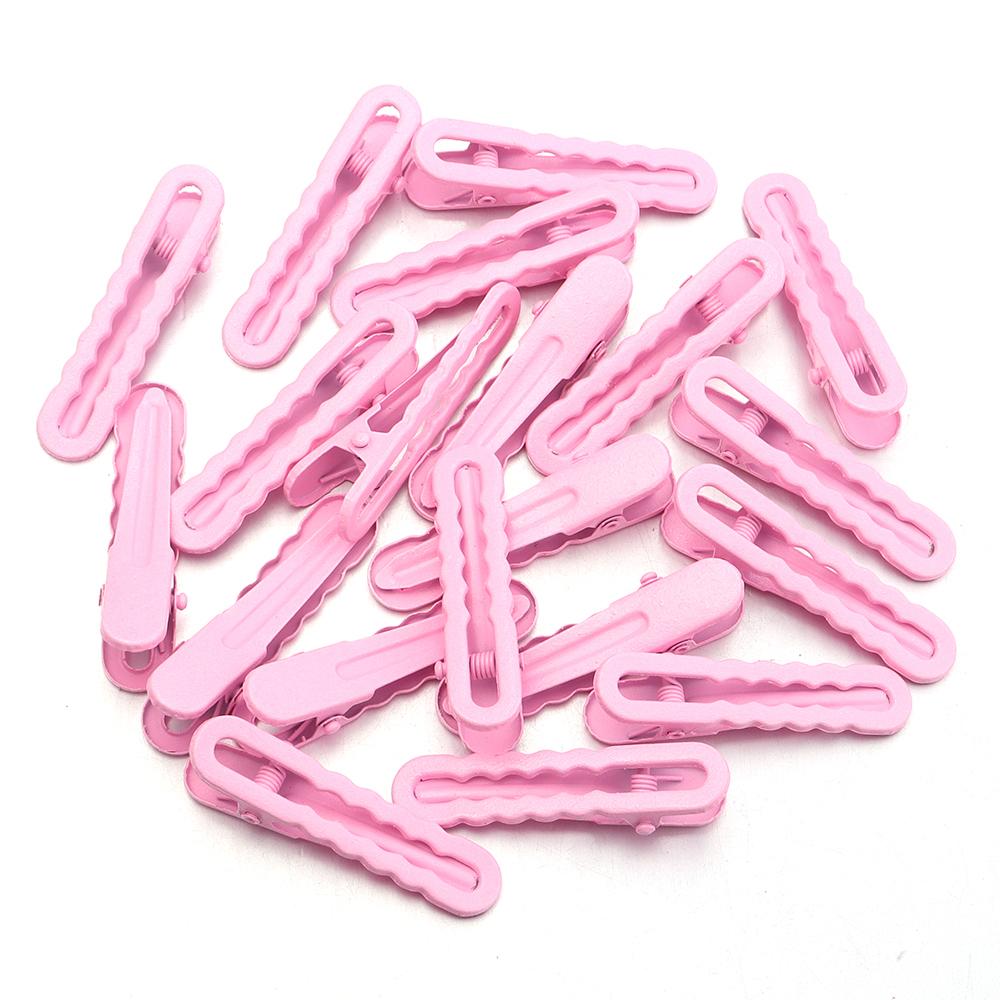 30pcs 5cm Candy Color Hair Clips Metal Hollow Wave Hairpin For Women Girls DIY Bangs Side Clip Makeup Hair Styling Accessories