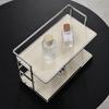 Iron Desktop Organizer: Mug, Cup, & Cosmetics Holder, Bathroom & Office Shelf