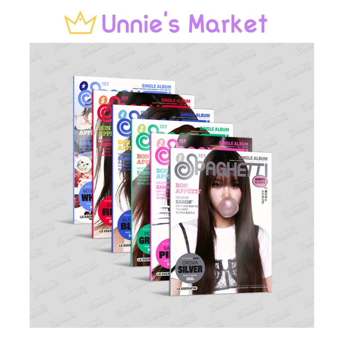 

LE SSERAFIM [SPAGHETTI] КОМПАКТНАЯ версия. / 1-й сингл-альбом + подарок в подарок SET (6 ver.)