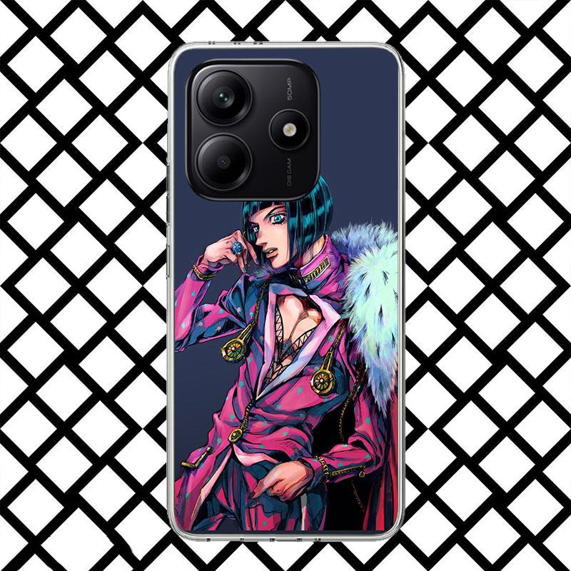JoJo Adventure Bruno Buccellati Handyhülle für Xiaomi Redmi Note 15 14 14S 13 12 12S 11 Pro Plus 11E 11T 11S 10S 5G Weiche Hülle F