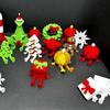3D Novelty Christmas Miniature Statue Movable Joint Ball Xmas Tree Ornament Party Festive Tabletop Display Figurine