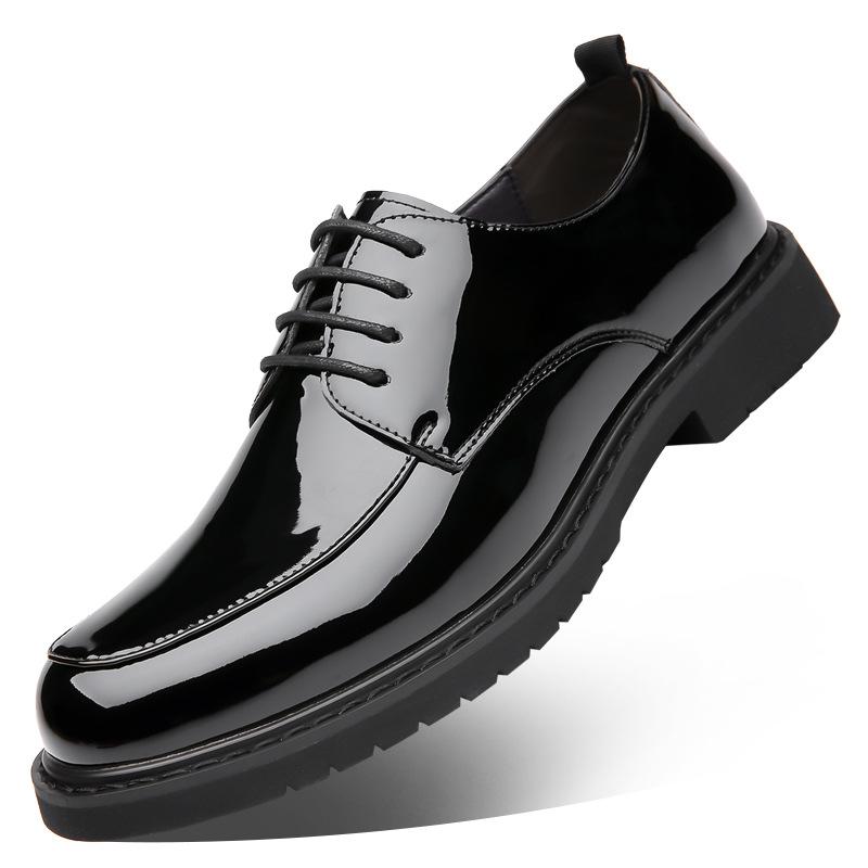 Autumn new men's casual shoes dress business wedding shoes factory leather shoes men's soft leather soft soles trendy shoes