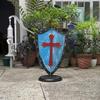Templar Crusader Cross Shield Handcrafted Medieval Knight Shield for LARP, Cosplay, Reenactment Wall Display Armor Prop