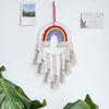 Dormitory Wall Window Handwoven Tassels Sky Rainbow Supplies for Home Office