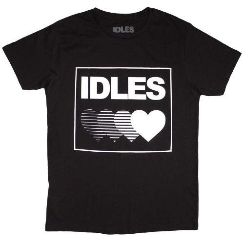 Idles Unisex Adult Gradient Heart T-Shirt XXL noir