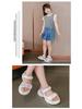 2025 Summer Girls' Sports Open-Toe Soft Sole Sandals for Students and Beach