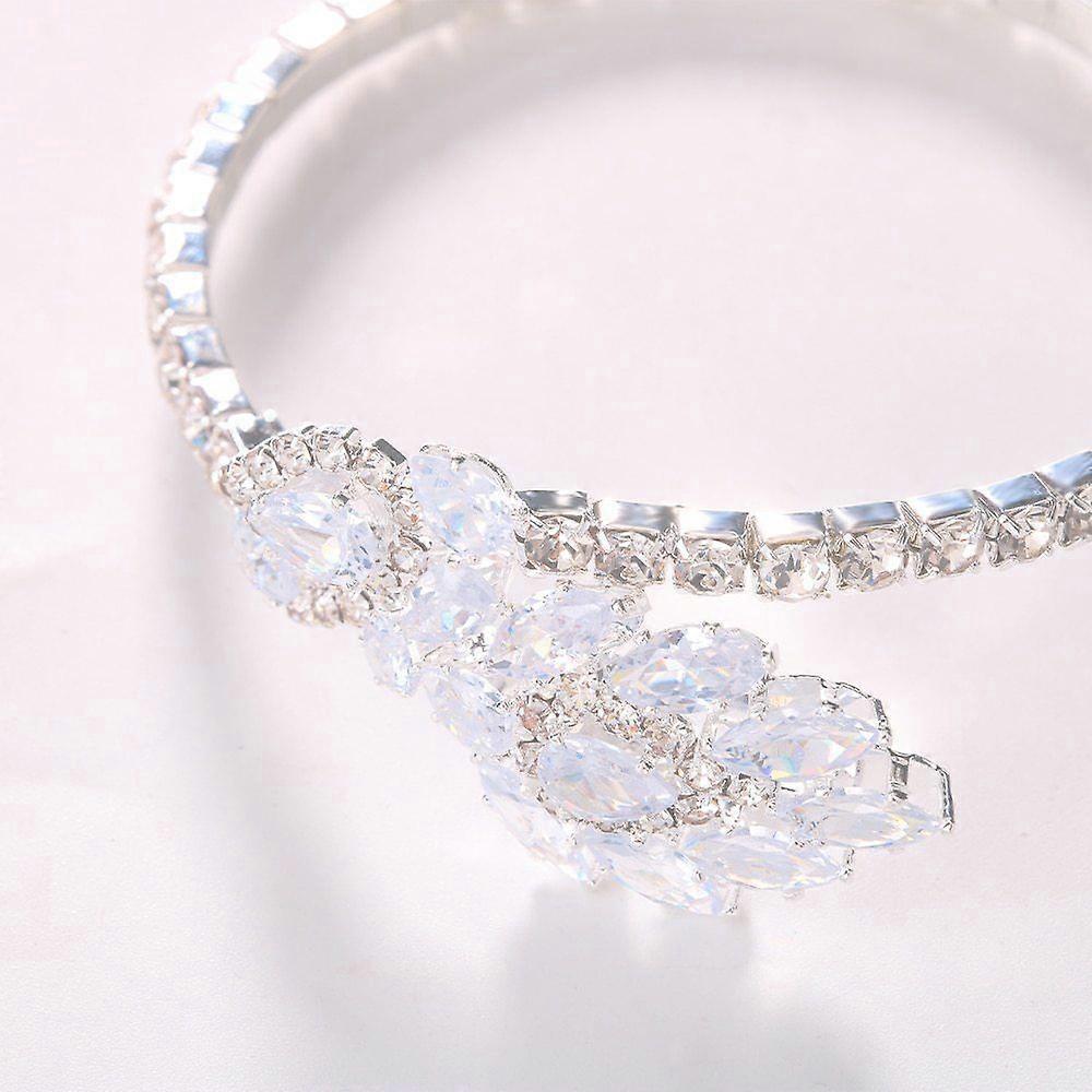Hot selling zircon geometric bracelet trendy shiny full diamond wrist jewelry accessories women's bracelet gold