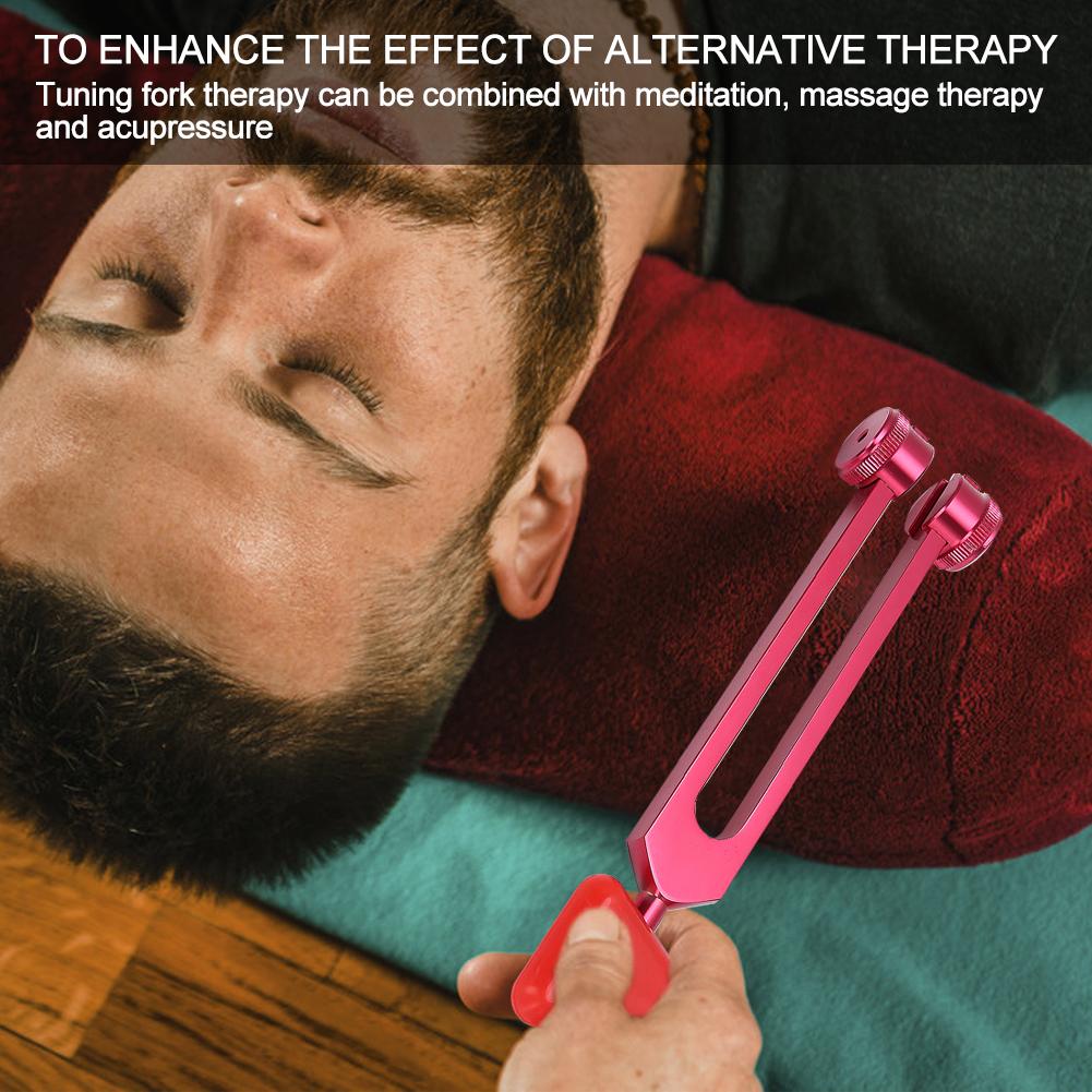 Aluminum Alloy Tuning Fork Sound Healing Therapy Tuning Fork with Hammer for Healthy Care