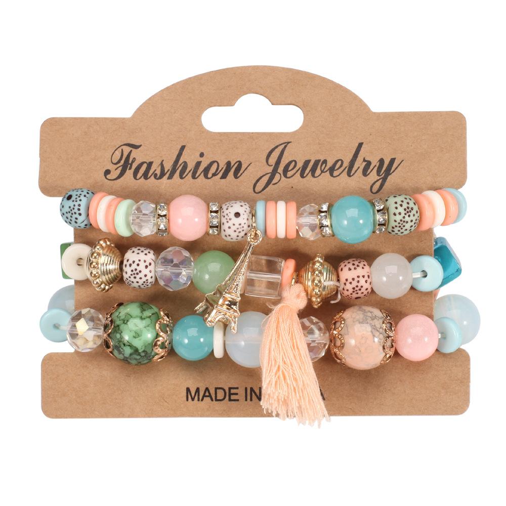 JYL TS Bracelet Bohemian Independence Day  Patriotic Beads Ignites Pride