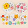 5PCS Flower Silicone Molds, Daisy Sunflower Fondant Mold, 3D Small Flower Resin Mold for Cake Cupcake Decorating, DIY Chocolate, Candy, Jello, Soap,