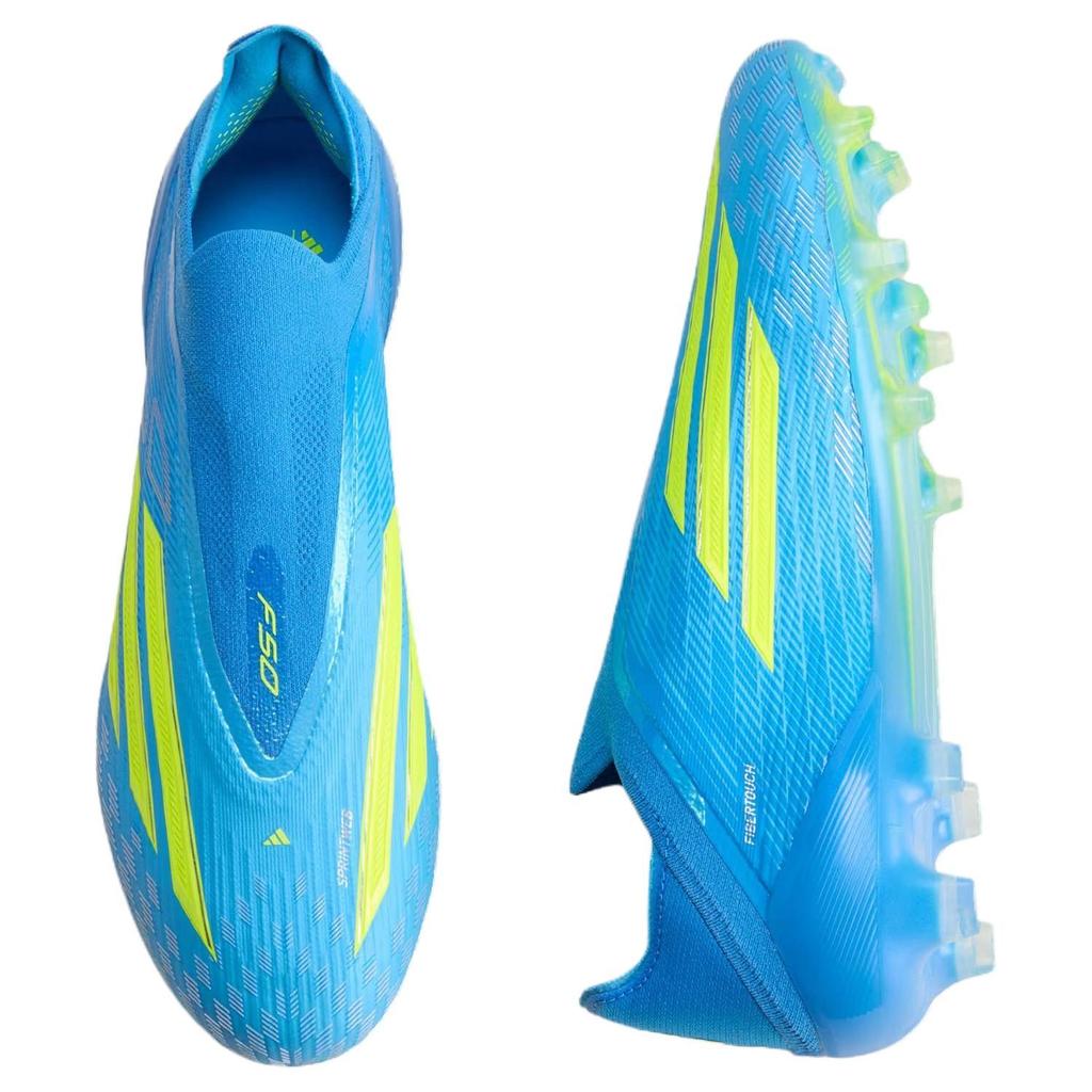Adidas F50 ELITE Comfortable FG Firm Ground Support Soccer Shoes Unisex Glossy Finish Blue JR6461