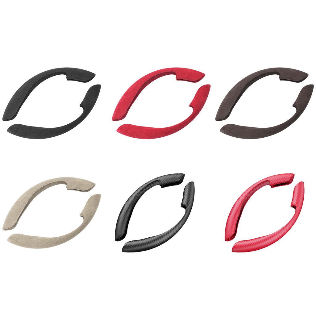 Ergonomic Car Steering Wheel Cover Protector Universal For Round And D Shape Wheels Provide Better Control And Style 2pcs