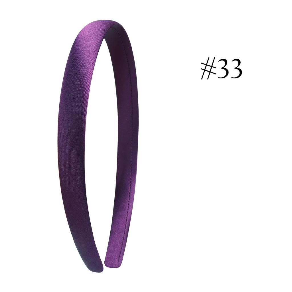1,5 cm Einfache Stirnbänder Satin Bastelstirnband DIY Haarband Bunte Satinbezogene Stirnbänder für Mädchen Frauen