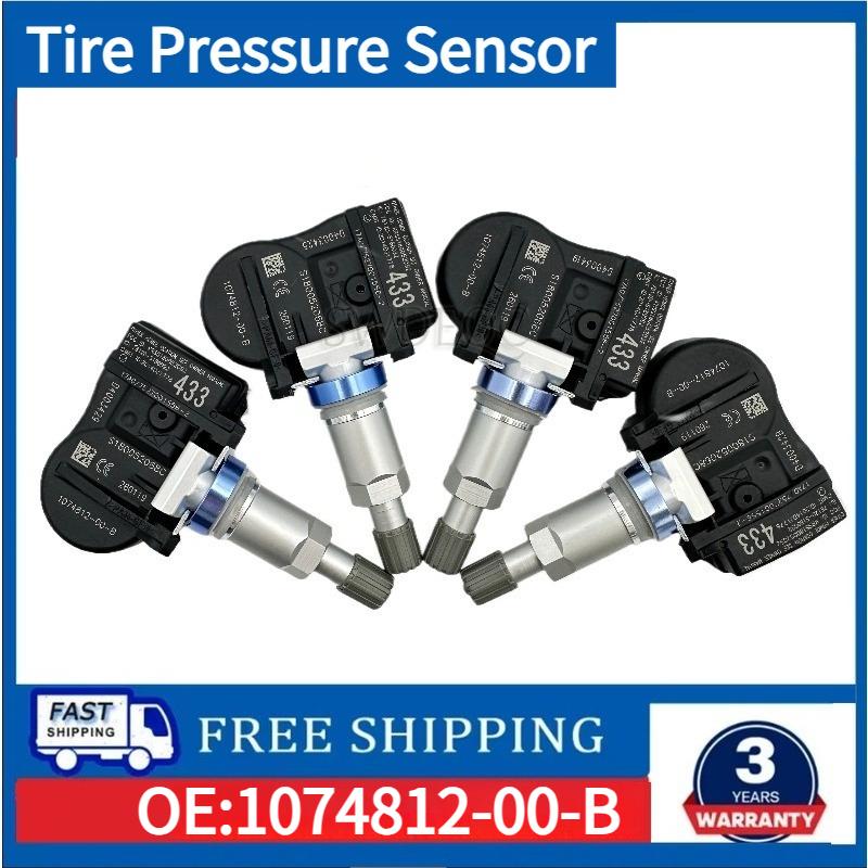 1/4KS Pro Tesla Model 3 Model S Model X 433MHz TPMS Senzor tlaku v pneumatikách 1074812-00-A 1074812-00-B 1034602-00-C