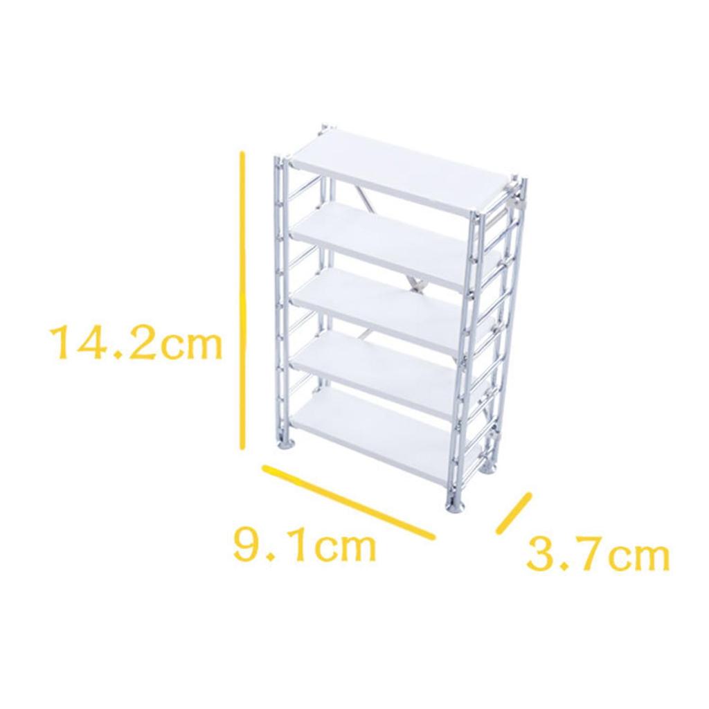 1:12 Maßstab Regal Puppenhaus 5-stöckiges Bücherregal Puppenhausmöbel Puppenhauszubehör, Lebensszene Puppenhaus Dekoration