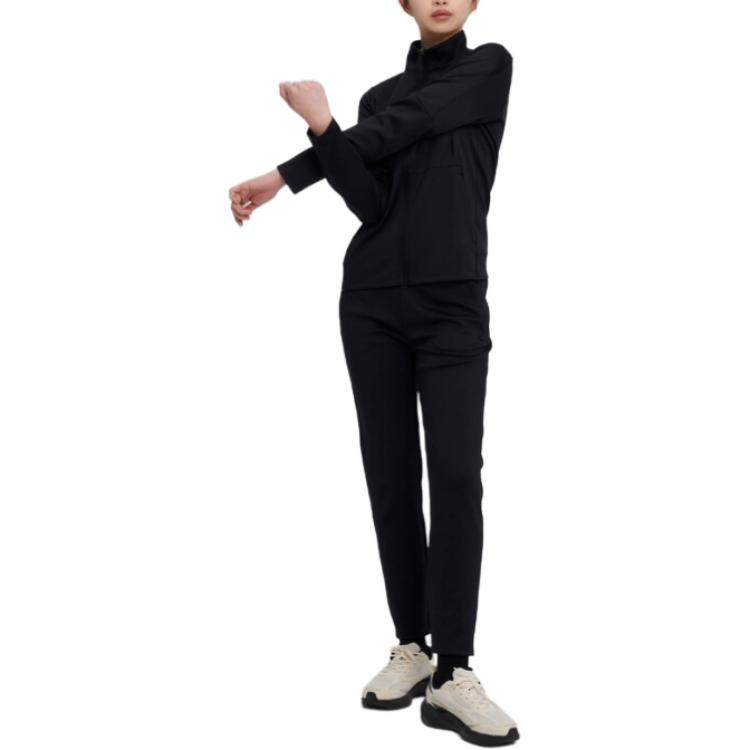 FILA Casual Pants Unisex Black Moderate Straight Fit Pants FS2FPH1201U-BLK