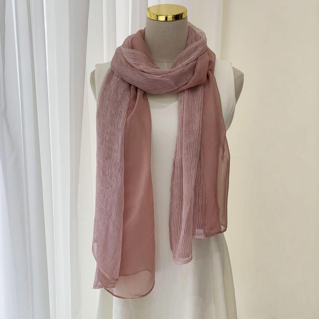Atmungsaktiver Seidenschal im koreanischen Stil - Gestreifte Patchwork & Ethnische Gaze-Schal für Frühling & Herbst