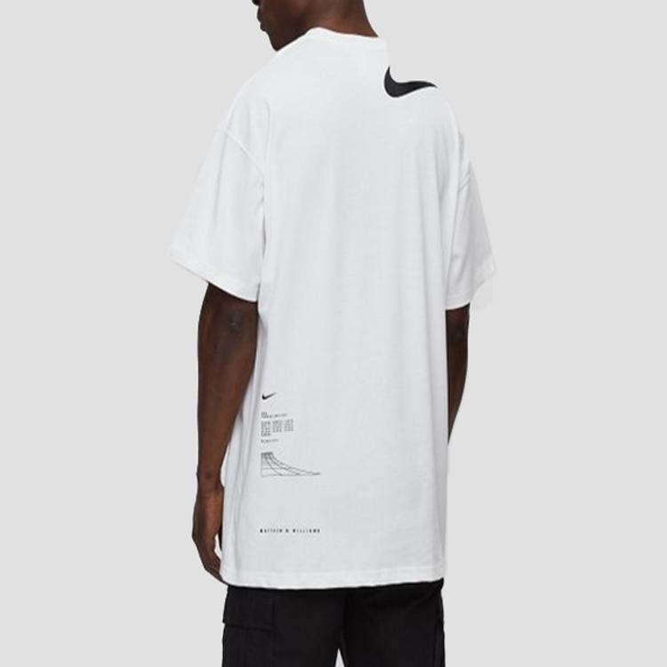 Nike X MMW Designer Collaboration Sports Short Sleeve T-Shirt Men Tops White CK0717-100