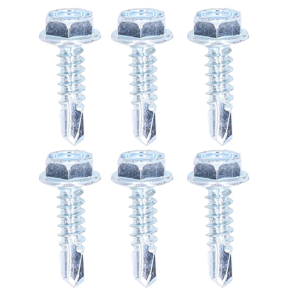 250 Stück Selbstbohrende Schraube Verzinkter Kohlenstoffstahl Befestigungselemente für Blech Holzarbeiten M4.8x19 Sechskantkopf