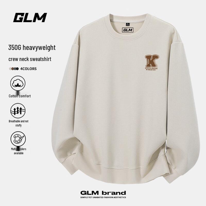 GLM Men's 2025 Autumn Round Neck Long Sleeve Sweatshirt