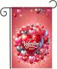 Happy Valentine's Day Garden Ag Red Love Heart Balloons Garden Ag Double Sided Colorful Ag Yard Porch Banner Weddi ZZA SSL