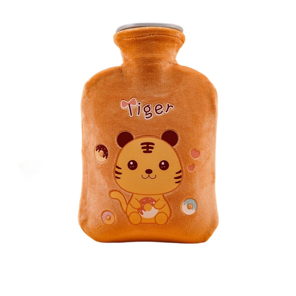 Cozy Hot Water Bottle with Soft Cover - 17.63oz/35.27oz, & Easy-to-Use for Warmth