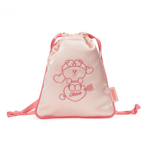 Line Friends Chocolate Unboxing Sleeping Eye Mask Pouch Set