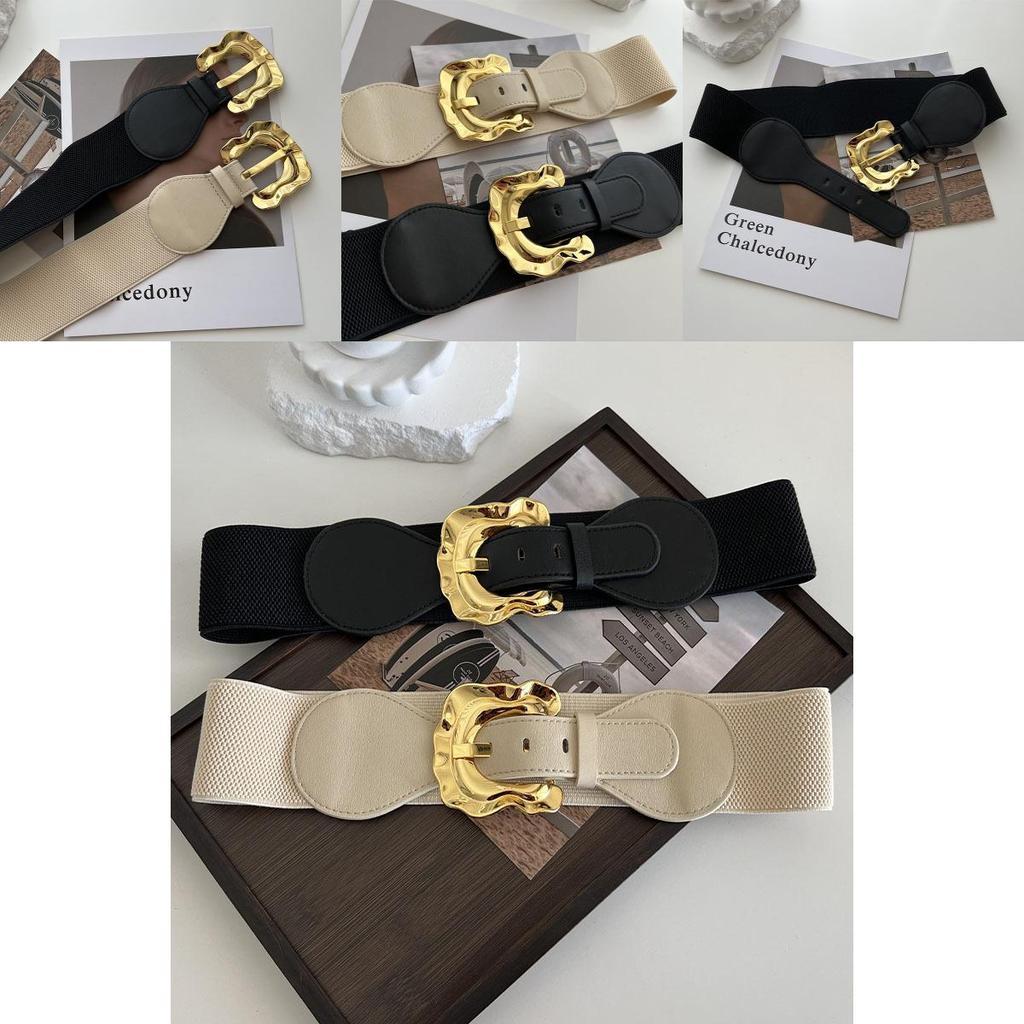 Stylish Black Elastic Waist Belt For Women Perfect For Fashionable Coats Dresses And