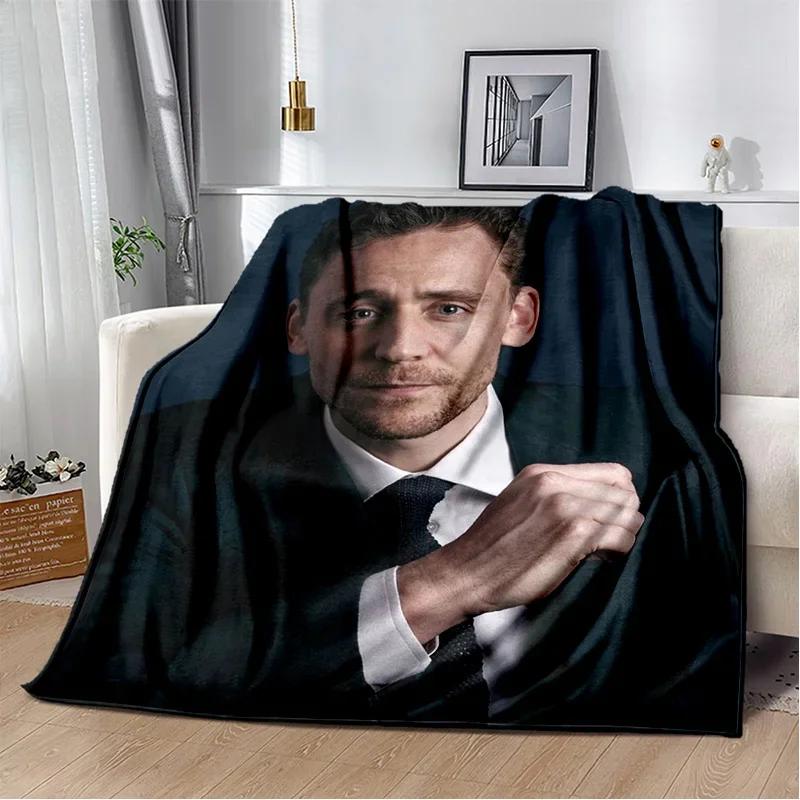 Tom Hiddleston Collage Plaid Actor Soft Plush Blanket,Flannel Blanket Throw Blanket for Living Room Bedroom Bed Sofa Picnic Kids