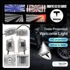 2Pcs Fashion LED Car Door Welcome Light Logo Projector for Tesla Model 3/Y 24-25 Model 3 17-23 Model Y 21-24