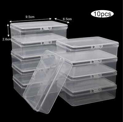 3/5/10 Stück Transparente Kartenaufbewahrungsboxen, Kunststoff-Spielkartenhalter-Organizer - Stapelbare Spielkartenboxen für Brettspiele