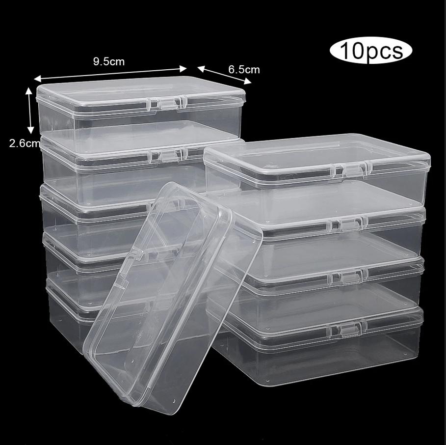 

10PCS Transparent Plastic Card Boxes - Waterproof Playing Card Holders, Poker & Board Game Card Organizer Storage Case