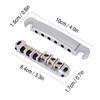 Roller Saddle Bridge & Tailpiece Set Replacement Part for LP Style 6 String Electric Guitar