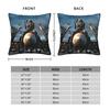 Pillow Case Megadeths Square MegaRock City Band Plane Poster Pillow Cover For Sofa Car Home Decor Vintage Pillowcases