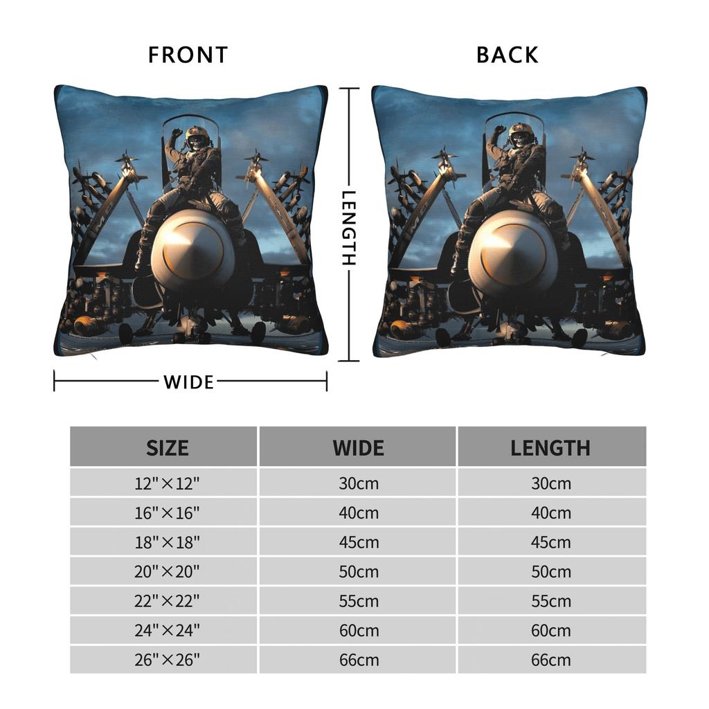 Pillow Case Megadeths Square MegaRock City Band Plane Poster Pillow Cover For Sofa Car Home Decor Vintage Pillowcases