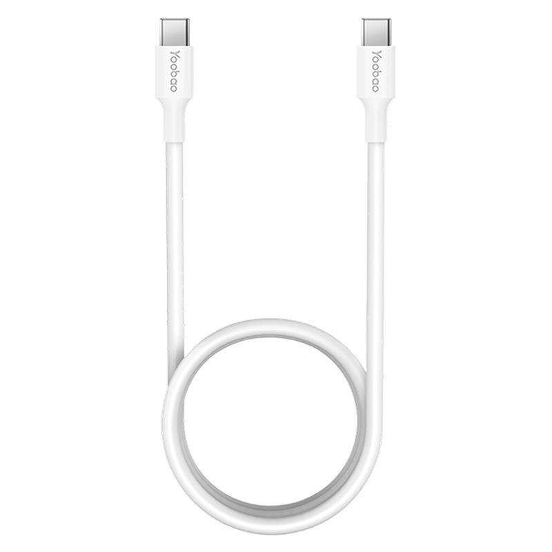 YOOBAO YB-482PD 1.2m USB-C to USB-C Cable PD 60W TPE Phone Charger Cord A