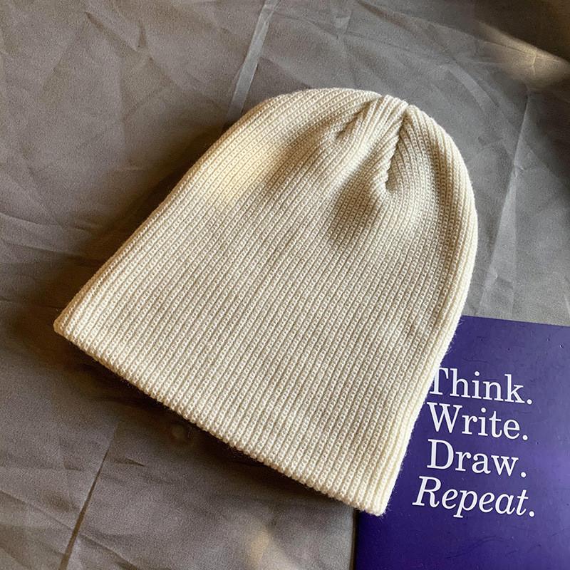 Vintage Knitted Winter Hat With Thick Warm Acrylic For Men And Women